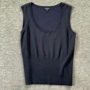 Worth Navy Silk Blend Tank Top Sz. M
